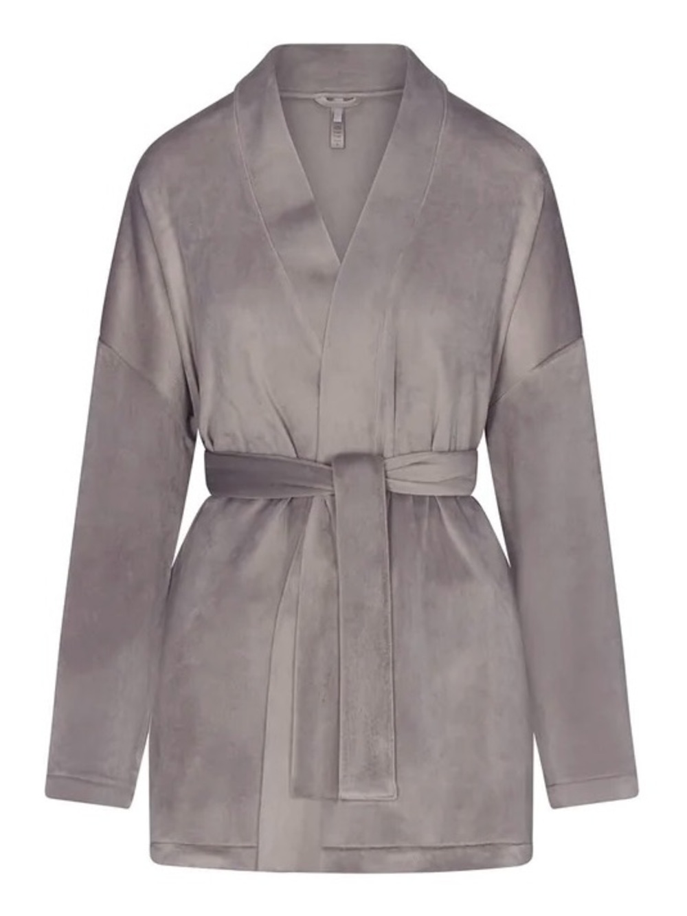 SKIMS Velour Wrap Natural Short Robe